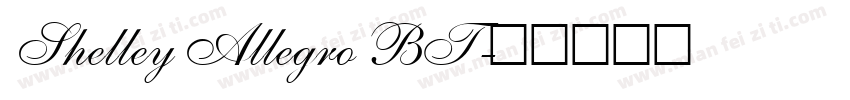 Shelley Allegro BT字体转换